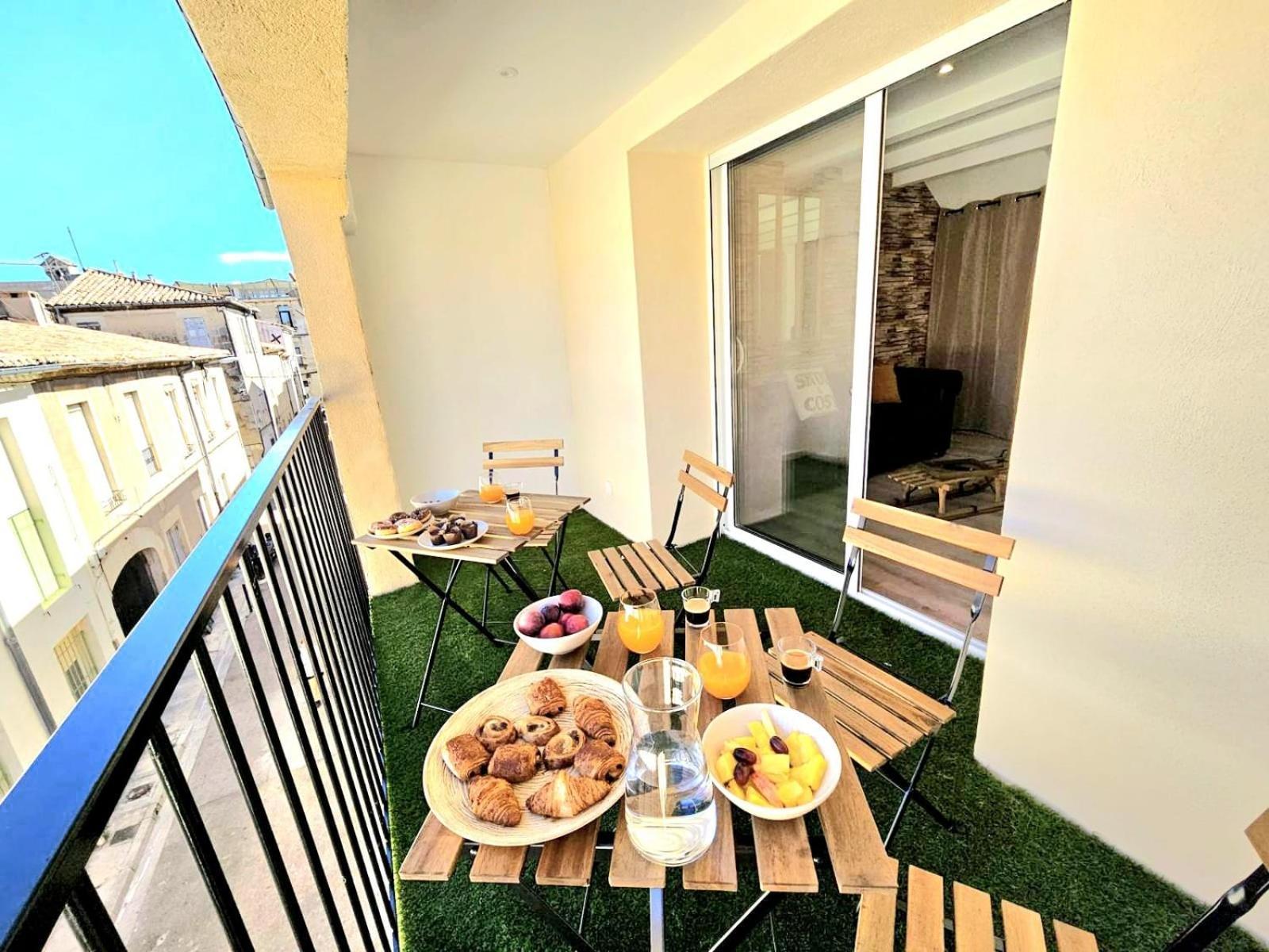 L'Escale Cevenole - Terrasse Et Clim Apartment นีมส์ ภายนอก รูปภาพ